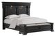 Elements International Kings Court 4-Piece Black Queen Storage Bedroom Set-2