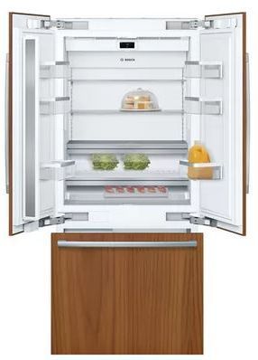 Bosch Benchmark® Series 36 in. 19.4 Cu. Ft. Panel Ready Built In French Door Refrigerator-1