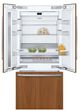 Bosch Benchmark® Series 36 in. 19.4 Cu. Ft. Panel Ready Built In French Door Refrigerator-1