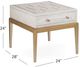 Bassett Mirror Perrine Soft White End Table-2