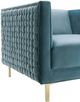 TOV Furniture Sal Sea Blue Woven Chair-3