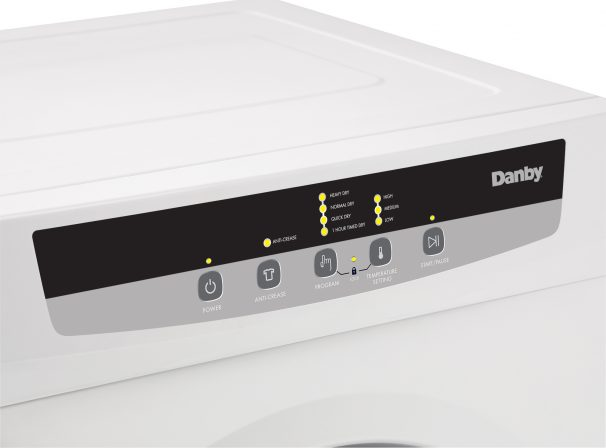 Danby® 3.4 Cu. Ft. White Front Load Electric Portable Dryer-2