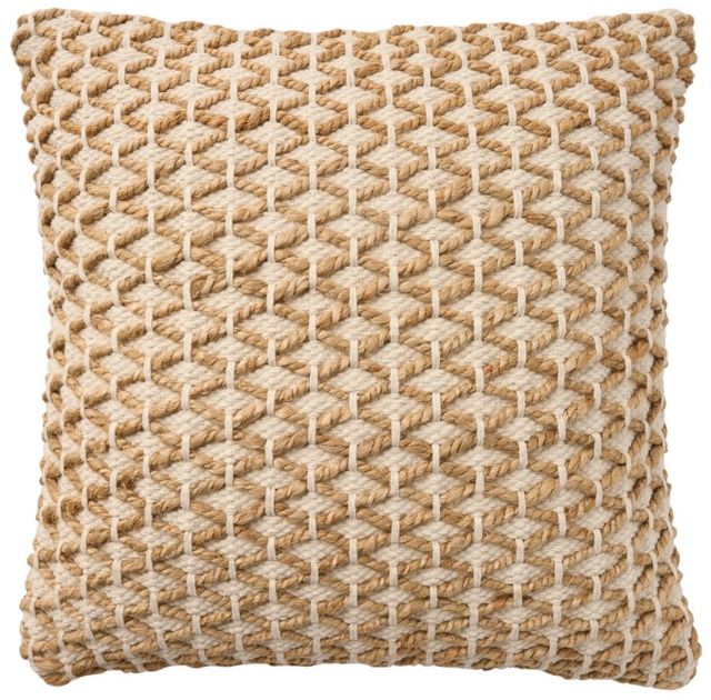 Nourison Home™ Mina Victory Lifestyle Ivory 18"x18" Throw Pillow-0