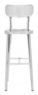 Zuo® Winter Polished Stainless Steel Set of 2 Bar Chair-3