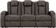 Signature Design by Ashley® Fyne-Dyme Shadow Power Reclining Sofa-1