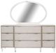 Michael Amini® Camden Court Pearl/Platinum Dresser and Mirror-2