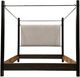 Vintage Furniture Regal Iron Queen Poster Bed-0