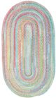 Capel Rugs Cutting Garden Blue Bell 27" x 9' Oval Runner Rug-0