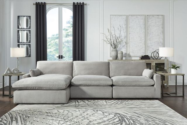 Signature Design by Ashley® Sophie 3-Piece Gray Left-Arm Facing Sectional and Chaise-1