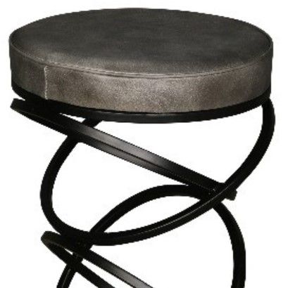 Porter International Designs Polaris Black/Gray Bar Stool-1