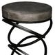 Porter International Designs Polaris Black/Gray Bar Stool-1