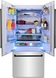 ZLINE Autograph Edition 36" 19.6 Cu. Ft. Stainless Steel Built In French Door Refrigerator with Water Dispenser and Ice Maker in Matte Black Accents-3