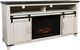 Jofran Inc. Madison County Brown/Vintage White Electric Fireplace Media Console-0