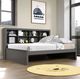 Donco Kids Dark Gray Youth Full Bookcase Daybed-1