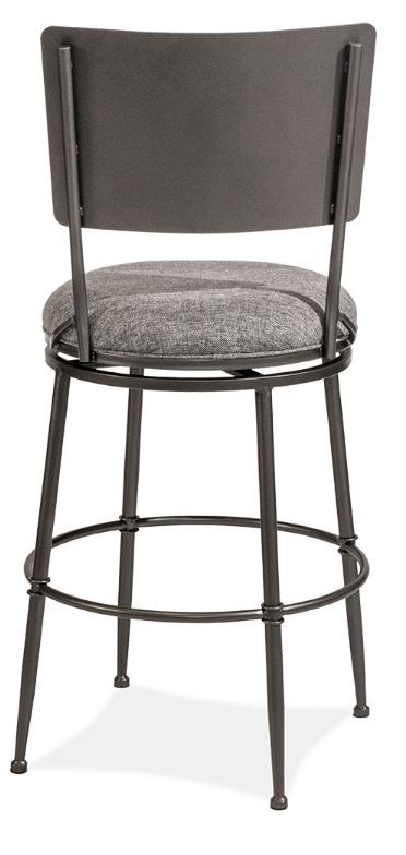 HH2 Home Towne Black Swivel Counter Stool-1