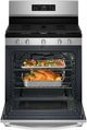 Whirlpool® 30" Fingerprint Resistant Stainless Steel Freestanding Gas Range with Air Cooking Technology-3