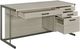 Coaster® Loomis Whitewashed Grey/Gunmetal Office Desk-1