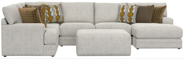 Jackson Furniture Tori 4-Piece Birch Sectional with Ottoman-3