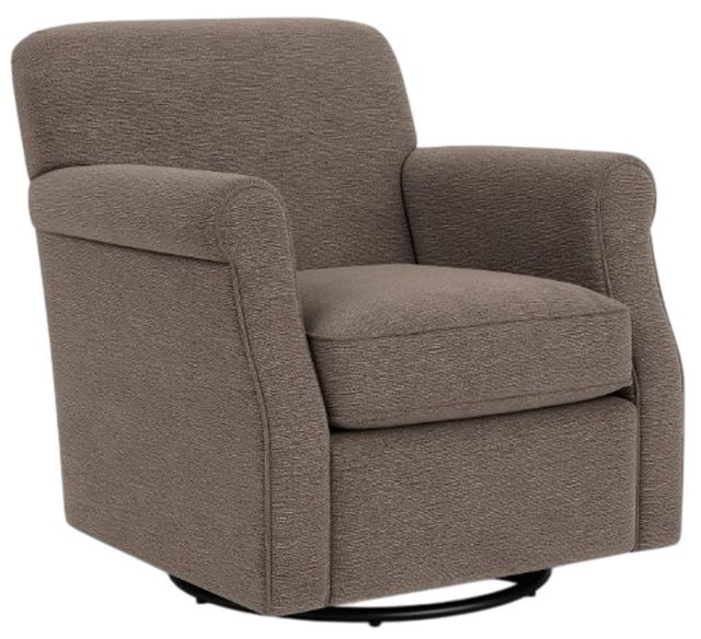 Flexsteel® Mabel Brown Smoke Swivel Chair-0