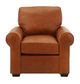 Customizable All Leather Chair with Down Seating-1