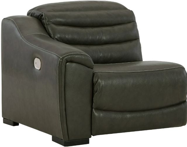 Signature Design by Ashley® Center Line 2-Piece Dark Gray Power Reclining Living Room Set-3