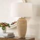 Uttermost® Sandstone Flow Brown Terracotta Table Lamp with Brass Accent-1