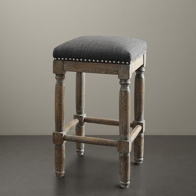 Olliix by Madison Park Grey Cirque Counter Stool Set of 2-1