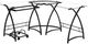 ACME Furniture Dazenus Black/Clear Computer Desk-0