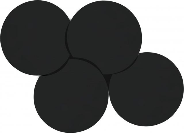 Meridian Furniture Dimple 4-Piece Black 20" Modular Nesting Coffee Table Set-3