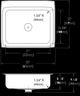 Elkay Lustertone® Classic Lustrous Satin 25" x 22" x 8-1/8" 1-Hole Single Bowl Drop-In Sink with Perfect Drain®-1