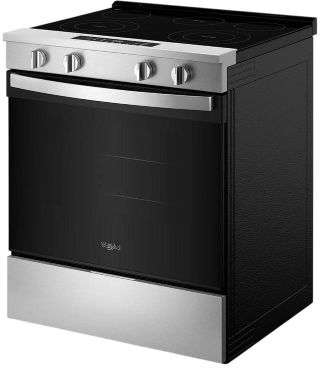 Whirlpool® 30'' Stainless Steel Smart Slide-In Electric Range with No Preheat Mode and Slow Cook-3