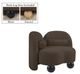 Meridian Furniture Daphne Brown Chenille Fabric Accent Chair-4