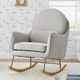 Delta Children Ella Limestone Rocker with LiveSmart Evolve Fabric-3