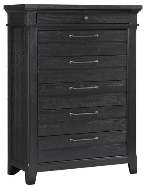 American Wholesale Furniture Hollis Black Chest-0