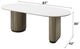 ACME Furniture Clayten White Dining Table with Light Oak Base-2