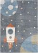 Nourison Home™ Astra Machine Washable 5' x 7' Sky Blue Area Rug-0