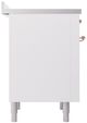 Ilve® Nostalgie II Series 36" White Pro Style Induction Range-4