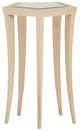 Michael Amini® La Rachelle Glass Top Chair Side Table with Medium Champagne Legs-2