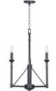 Cal® Lighting & Accessories Monclova 3-Light Industrial Bronze Chandelier-0