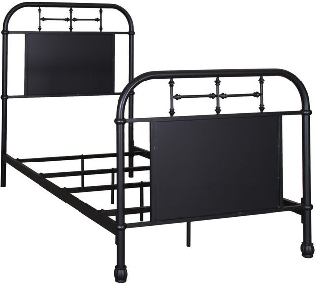 Liberty Furniture Vintage Black Youth Twin Metal Rod Bed-0