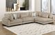 Homelegance® Tinley 4-Piece Brown L-Shape Sectional-1