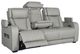 American Wholesale Furniture Opulence Taupe Power Reclining Sofa with Power Headrest-0