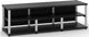 Salamander Designs® Synergy Open Center Triple 20 AV Cabinet-Black/Aluminum-0