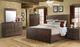 Elements International Jax 4-Piece Cherry Queen Panel Storage Bedroom Set-1