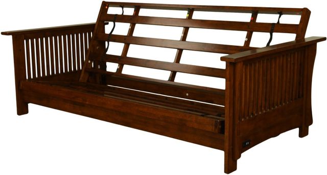 Kodiak Furniture Alexa Black Walnut/Taber Indigo Full Futon-4