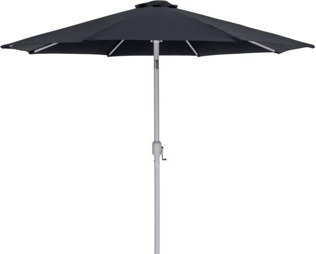 Meridian Furniture Fiji Black/Matte White Aluminum Outdoor Patio Umbrella-0