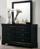 Furniture of America® Louis Philippe 4-Piece Black Queen Bedroom Set-3