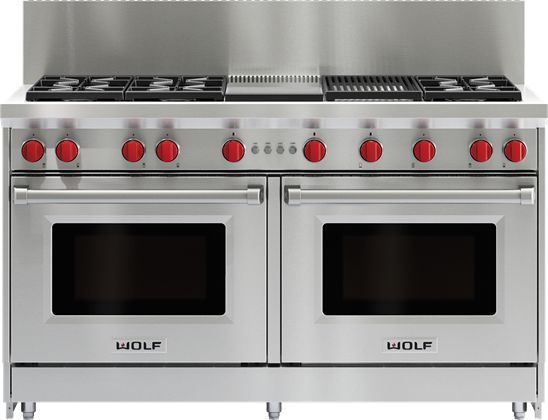 Wolf® 60" Stainless Steel Gas Range Riser-1