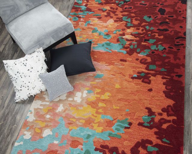 Rizzy Home Connie Post Orange 8' x 10' Rug-1