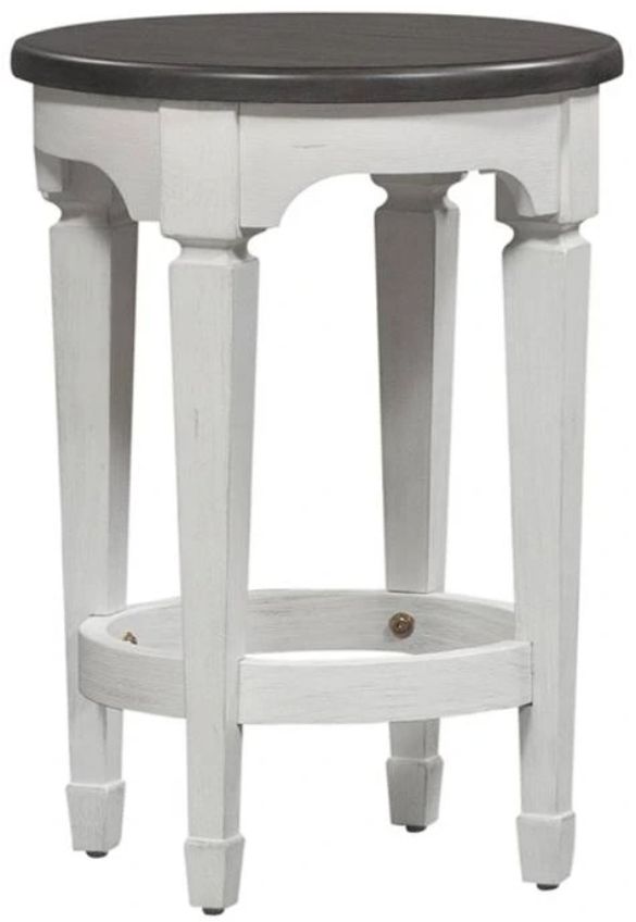 Liberty Furniture Allyson Park Charcoal/Wirebrushed White Console Stool-0